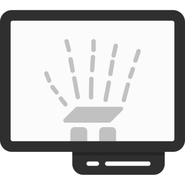 bilgisayar izleme simgesi, modern vektör illüstrasyon tasarımı