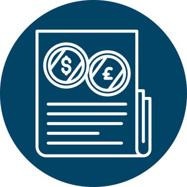 döviz kuru vektör simgesi modern basit tasarım illüstrasyonu