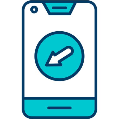 Vektör Mobil simge illüstrasyonu