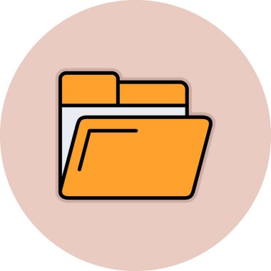 Dosya. Web simgesi basit illüstrasyon