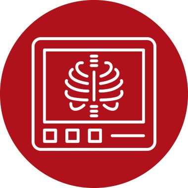 Bir bilgisayar simgesinin vektör illüstrasyonu