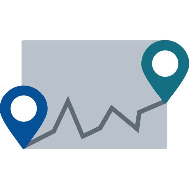 konum glyph renk vektör dekoru