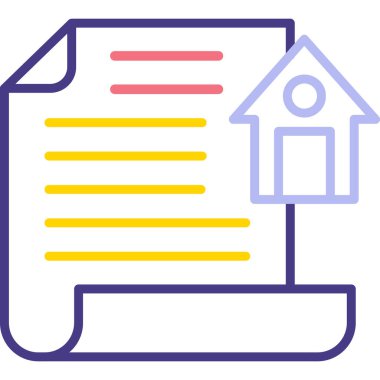 Ev. Web simgesi basit illüstrasyon