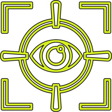 Göz simgesi, vektör illüstrasyonu