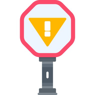 uyarı ışığı vektör simgesi