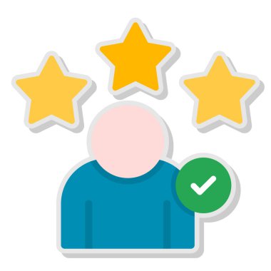 Müşteri Ağı simgesi, vektör illüstrasyonu