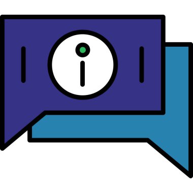 Sohbet web simgesi vektör illüstrasyonu