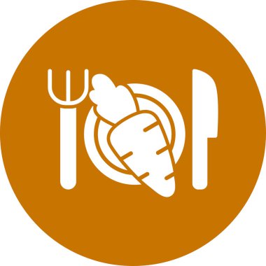 Restoran gıda vektörü simgesi