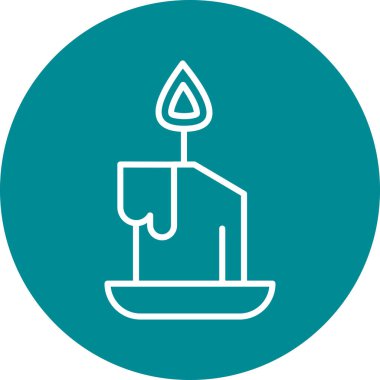 Mum simgesi vektör illüstrasyonu