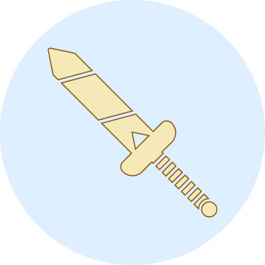 Çizgi film kılıcının vektör çizimi