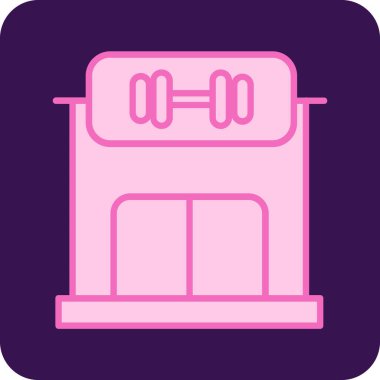 Gaz sobası simgesinin vektör illüstrasyonu