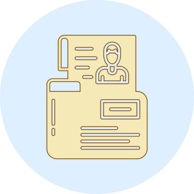 belge simgesi vektör illüstrasyonu