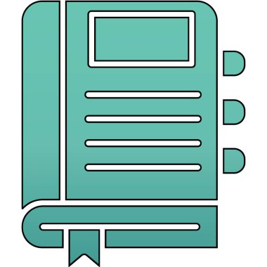 Kitap ikonu. Web tasarımı