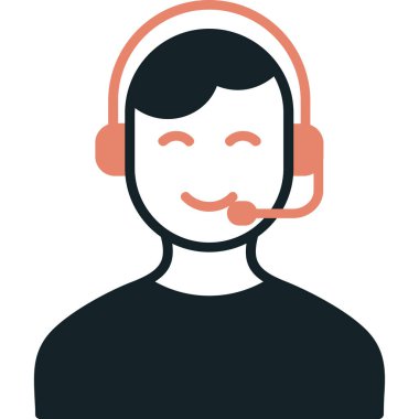 Çağrı merkezi ikon vektör illüstrasyonu