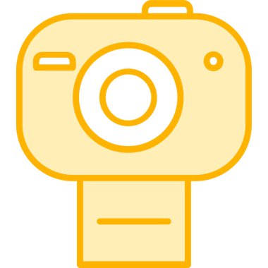Kamera. Web simgesi basit illüstrasyon