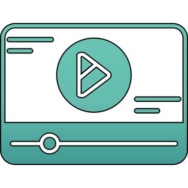 vektör Müzik player simgesi