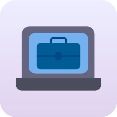 Bilgisayar. Web simgesi basit illüstrasyon