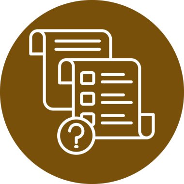 Belge simgesinin vektör illüstrasyonu