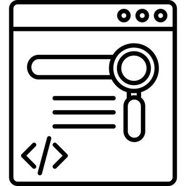 Kodlama geliştirme simgesi