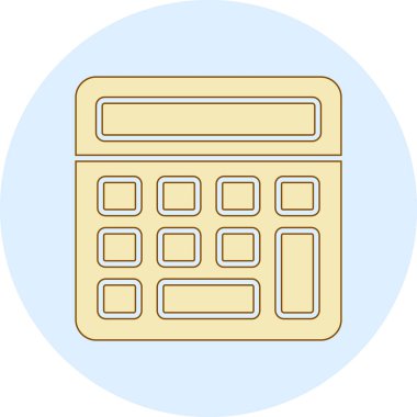 Hesap makinesi para izole edilmiş ikon vektör illüstrasyon tasarımı