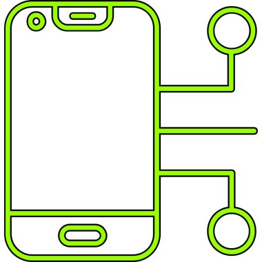 Cep telefonu simge tasarlamak vektör