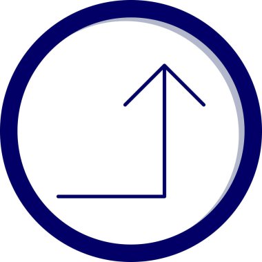 Yuvarlak simge yukarı ok