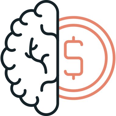 Dolar simgesi vektör çizgisi