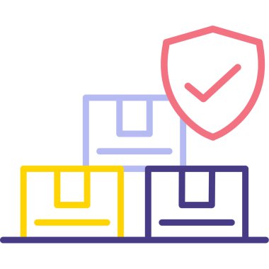 Güvenli veriler. Web simgesi