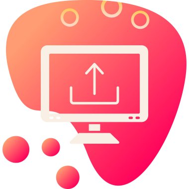 Bilgisayar. Web simgesi basit tasarım