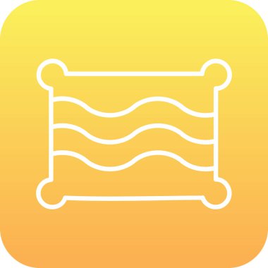 Döşek simgesinin vektör illüstrasyonu