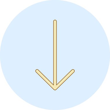 ok simgesi vektör illüstrasyonu