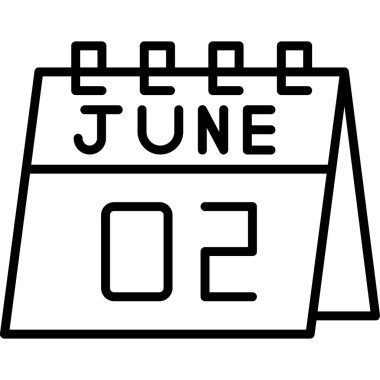 Takvim simgesi, vektör çizimi