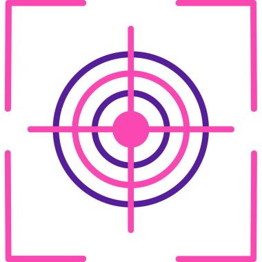 Hedef. Web simgesi basit illüstrasyon