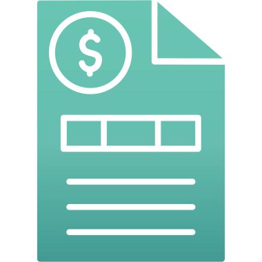 Dolar işareti vektör simgesi