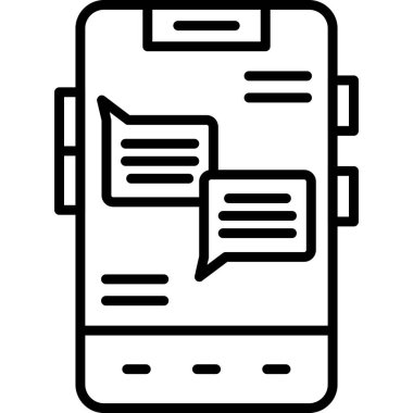 ileti simgesi, vektör illüstrasyonu