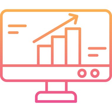 Analitik modern simge vektör illüstrasyonu