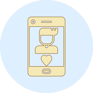 akıllı telefon simgesi vektör illüstrasyonu