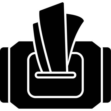 Kağıt bardak simgesi, vektör biçimi