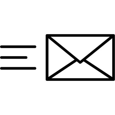 zarf e- posta iletisi ikonu vektör illüstrasyon grafik tasarımı