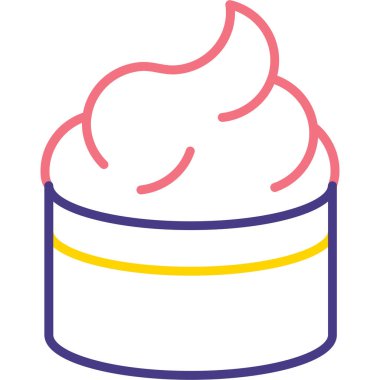 Çizgi film dondurmasının vektör çizimi