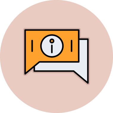 Sohbet web simgesi vektör illüstrasyonu