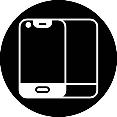 Akıllı telefon. Web simgesi basit tasarım
