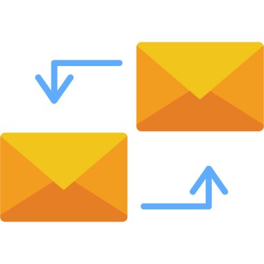 E- postanın vektör illüstrasyonu