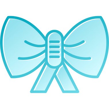 kurdele yay simgesi, çizgi film tarzı