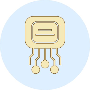 devre çipi simgesi. vektör illüstrasyonu