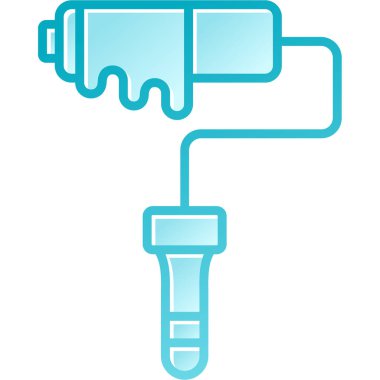 Bir dolgu simgesinin vektör illüstrasyonu