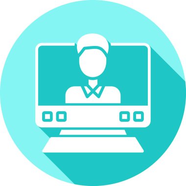 dizüstü bilgisayar simgesi, vektör illüstrasyonu