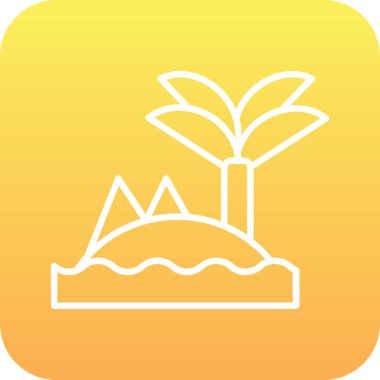 Doğa ikon vektörlü güzel manzara.