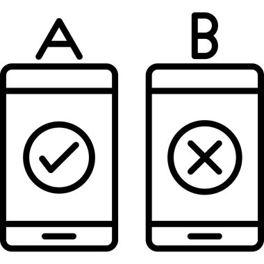 akıllı telefon simgesi vektör illüstrasyonu