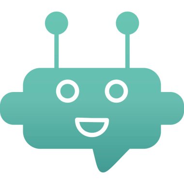 Sohbet Robotu. Basit illüstrasyon